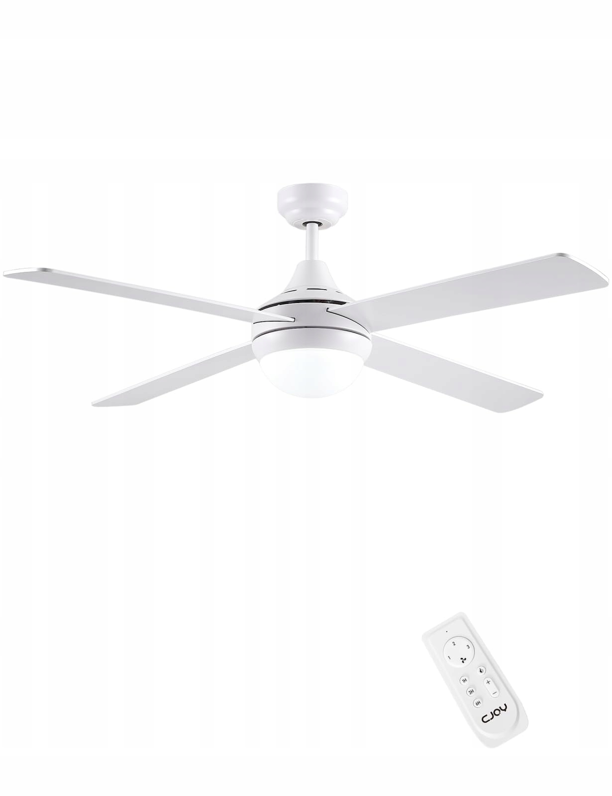 Cjoy Stropná lampa s ventilátorom 48" s diaľkovým ovládaním, drevo E27 x2