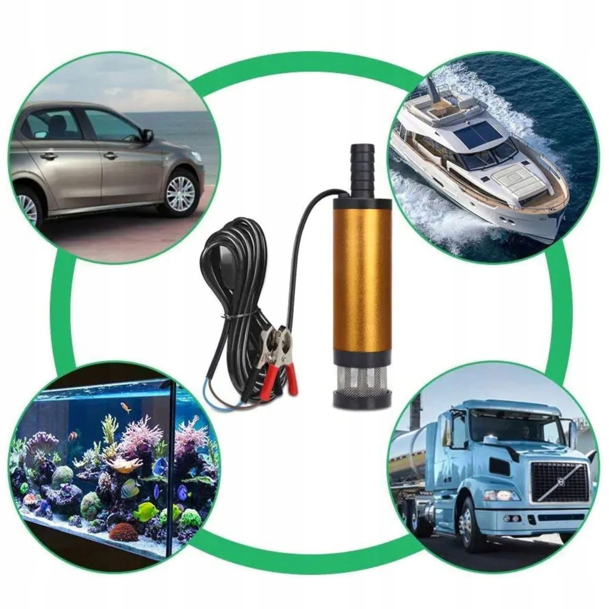 Elektryczna Pompka Do Spuszczania Wody Ropy Oleju Pompa Filtr 12V