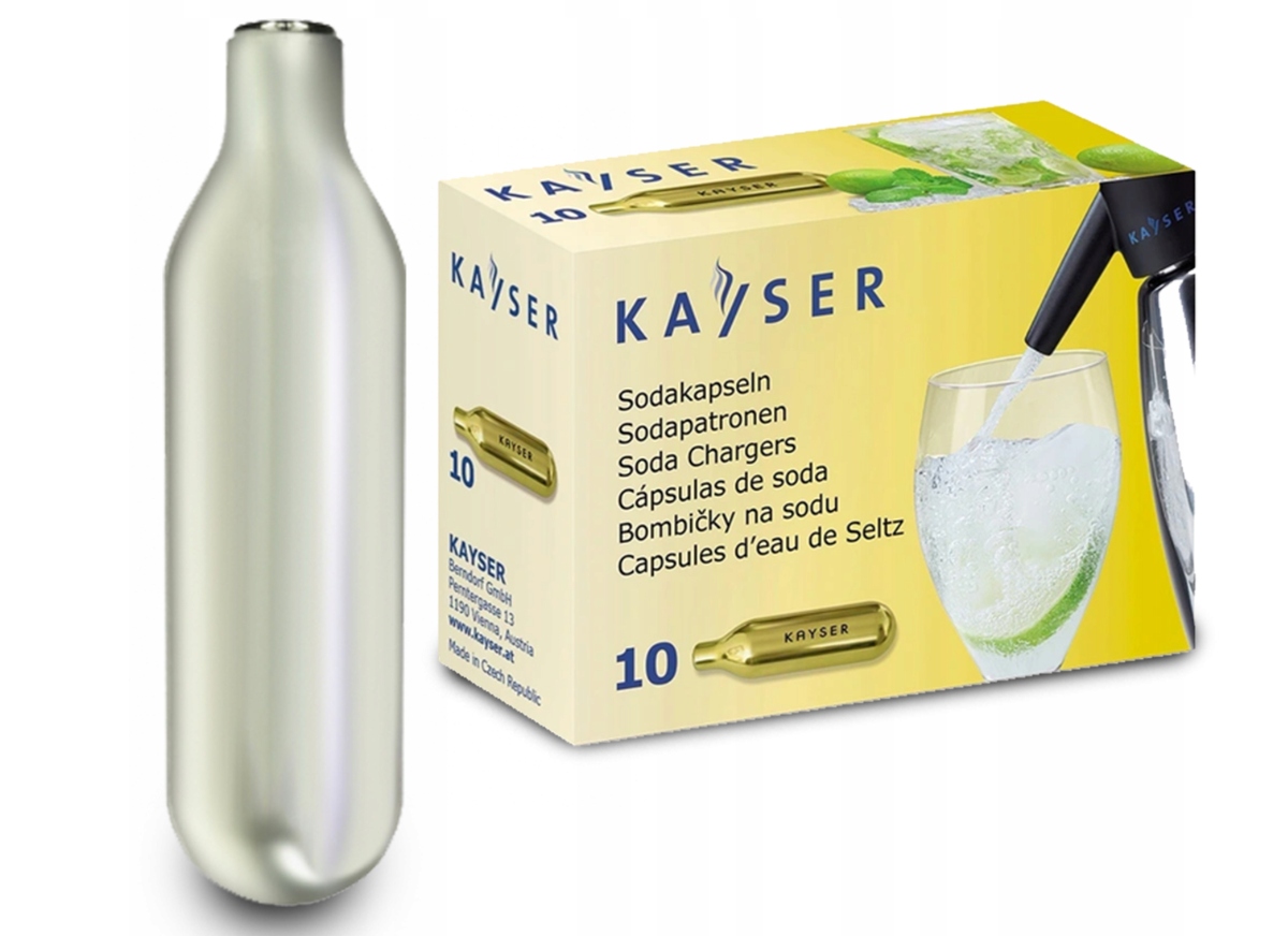 NABOJE DO WODY SODOWEJ DO SYFONU KAYSER 10SZT
