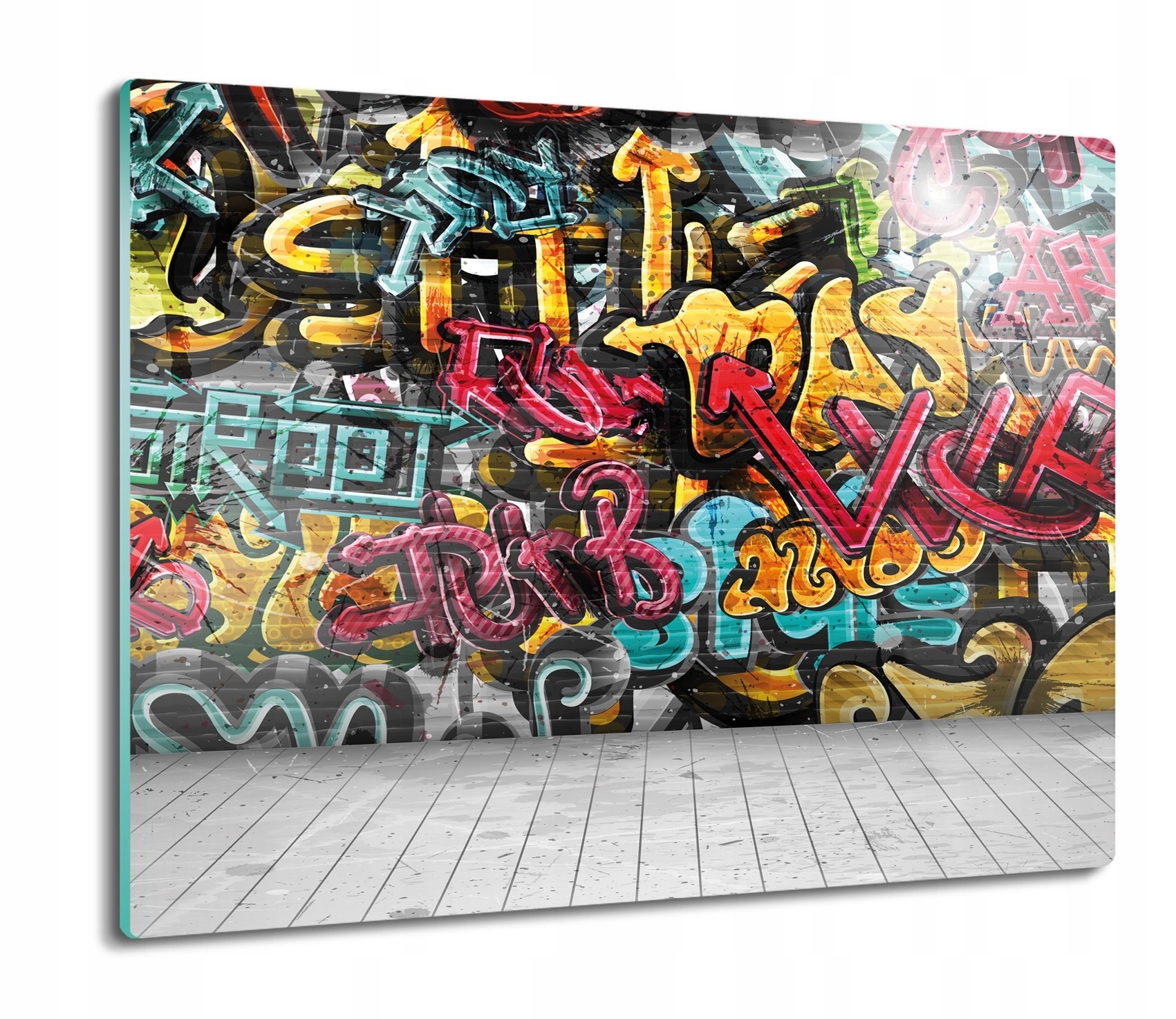 

Mur graffiti ulica 60x52 deska nowoczesna ze szkła