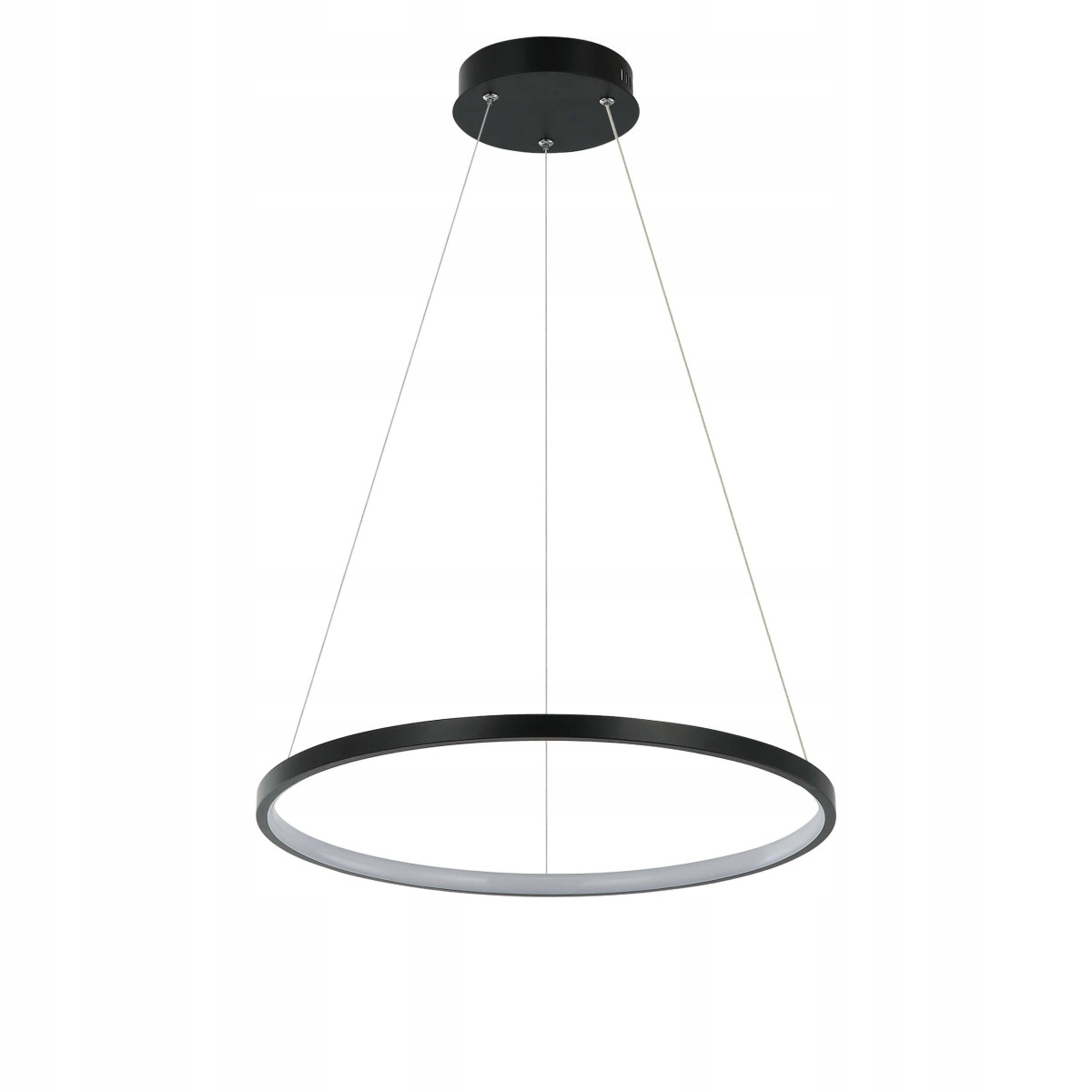 Lampa Ring černá Led do obývacího pokoje nad stůl 40 cm