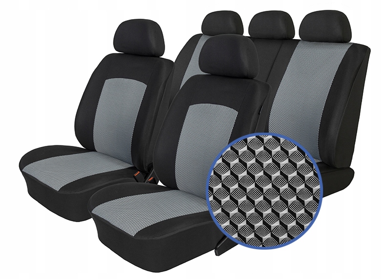 DACIA JOGGER OD 2021 5 OSÓB POKROWCE COMFORT T06 Kolor obszycia czarny