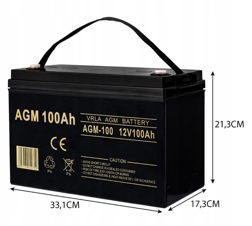 Акумулятор VRLA AGM 12V 100Ah Volt для UPS Camper EAN (GTIN) 5903760240752