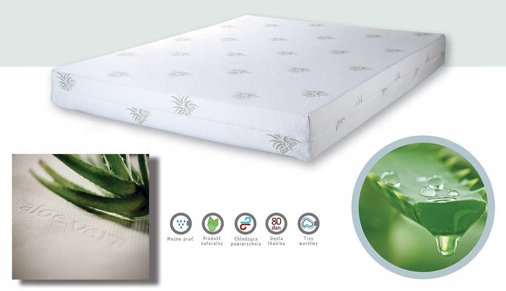 

Aloevera Wodoodporny Pokrowiec na materac 180x200
