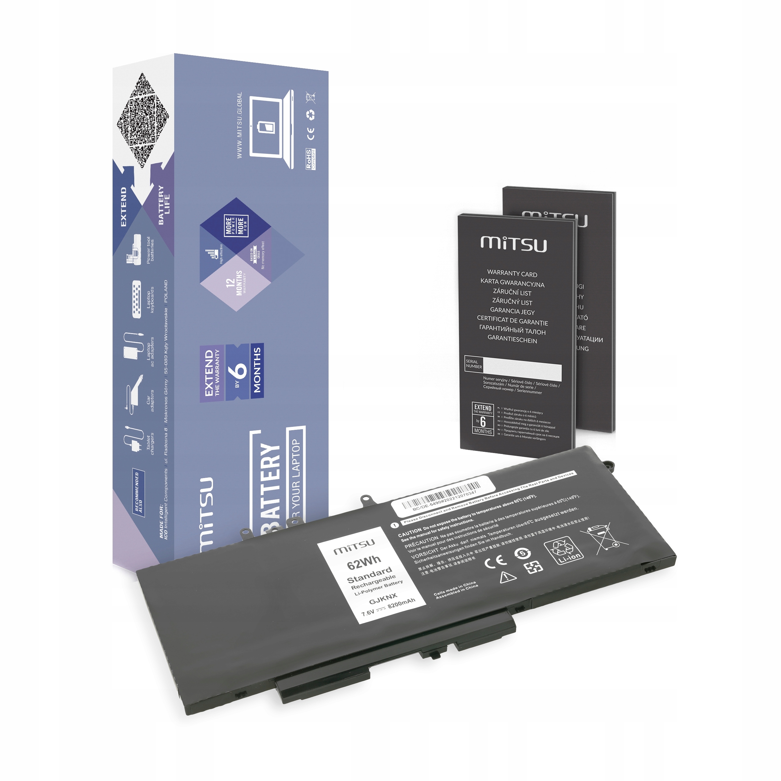 Bateria Dell 93FTF Gjknx Latitude 5480 5490 5590