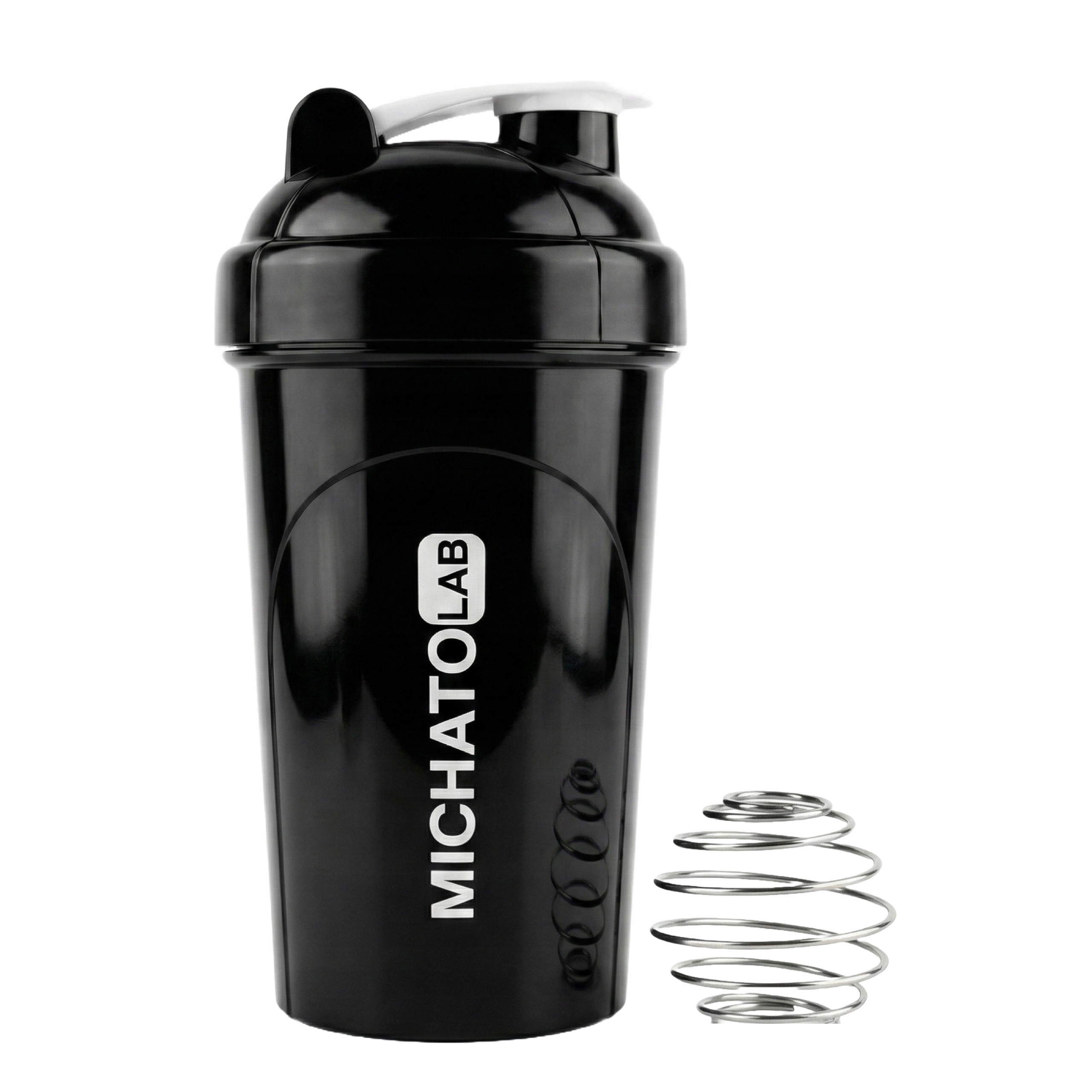 Butelka do picia i białka, MichatoLab, 500 ml, czarna