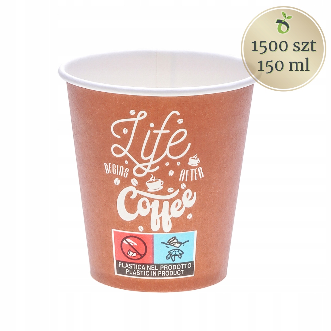 Papírový hrnek na kávu nebo čaj 150 ml s potiskem 1500 ks Velkoobchod