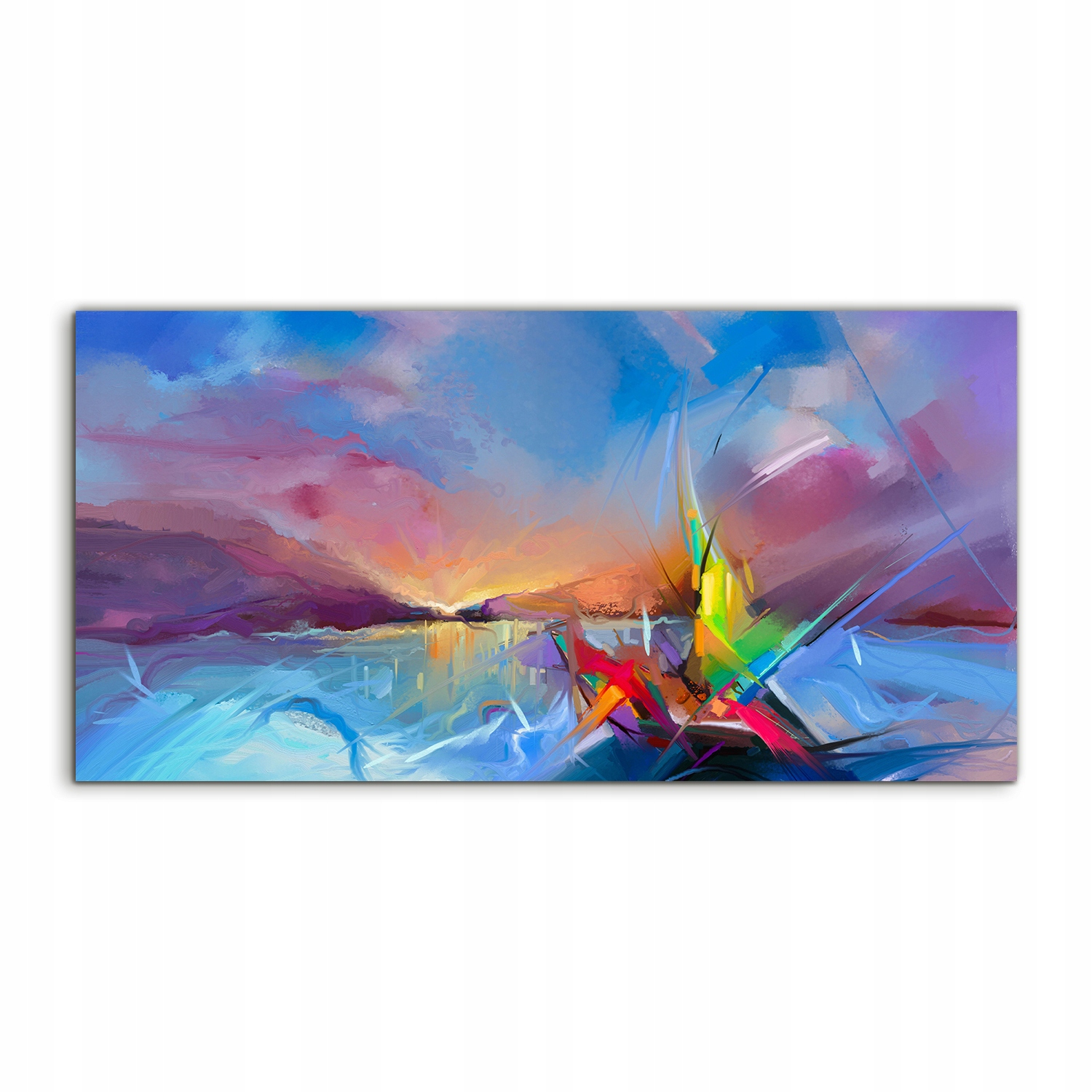 Akrylový obraz 100x50 závesný Abstraktné akvarely