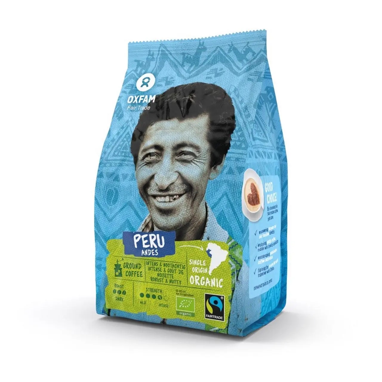 Mletá Káva Arabica 100 % Peru Fair Trade Bio 250 g Oxfam