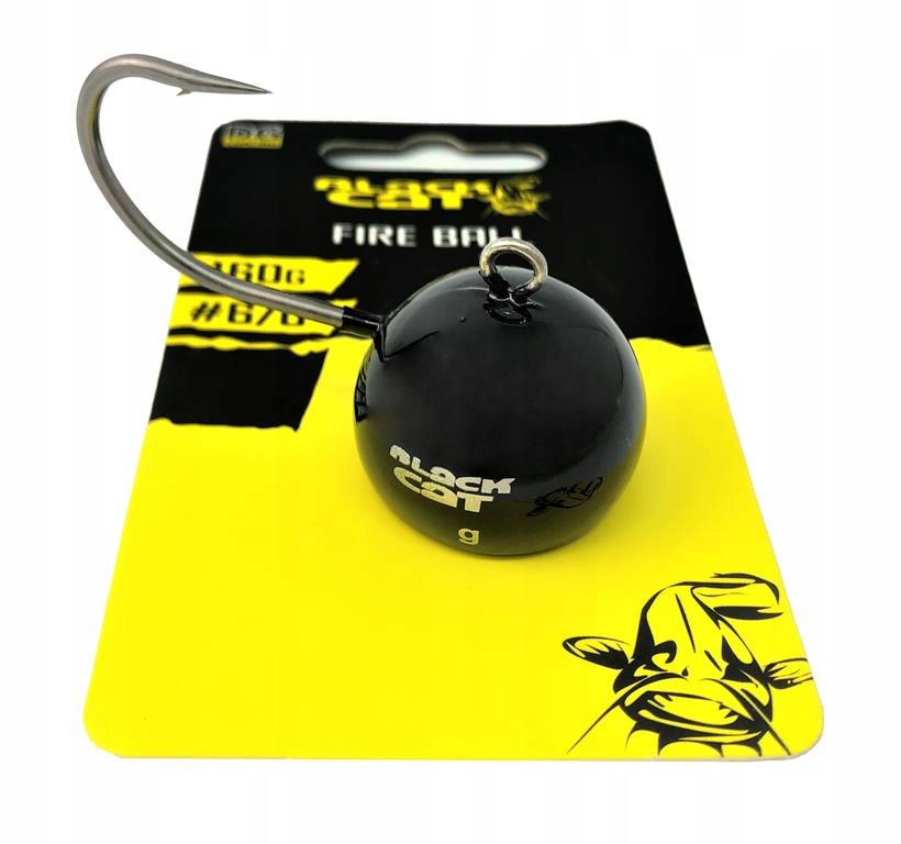 Black Cat Fire Ball Jig Black r.6/0 120g