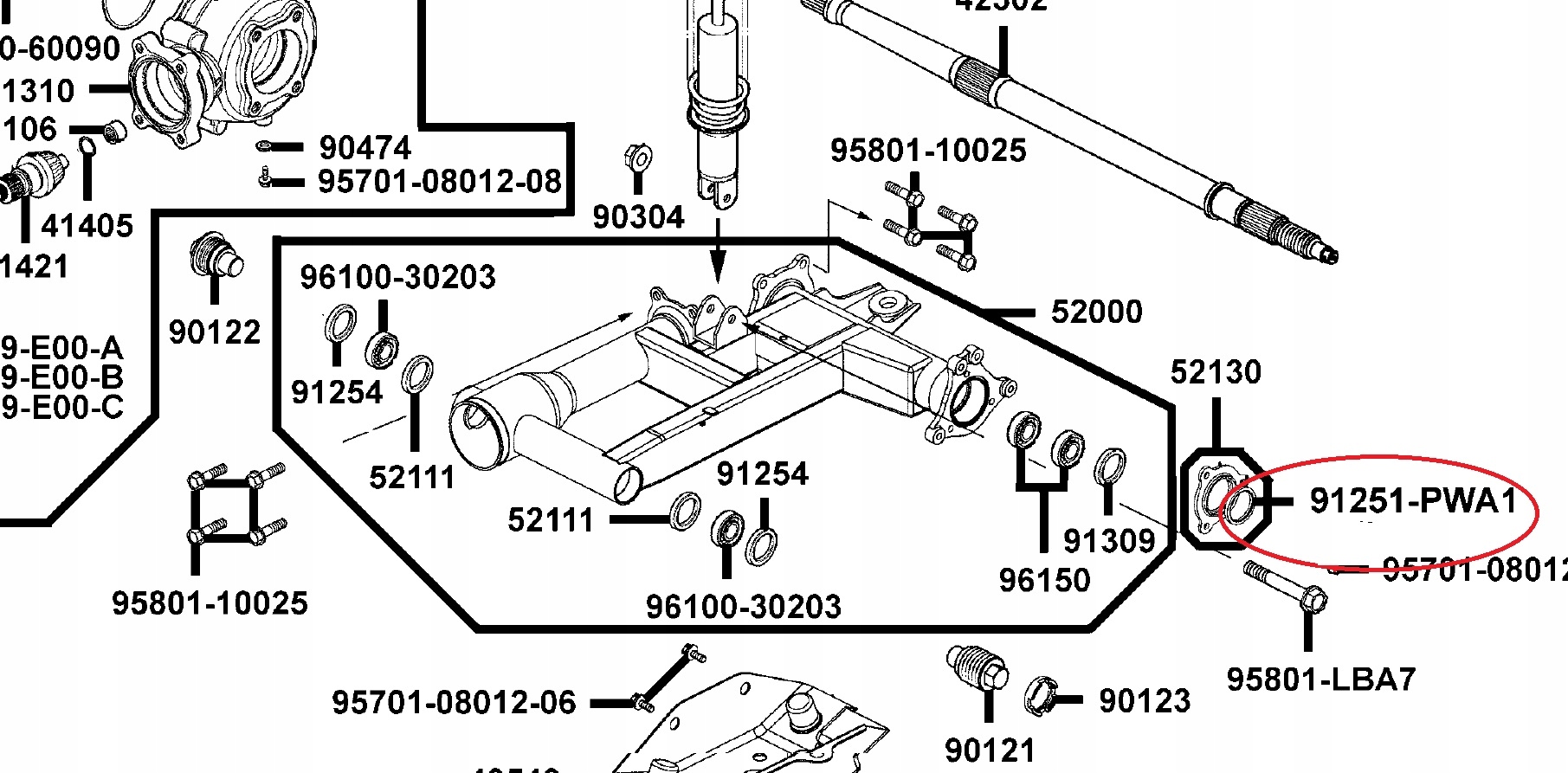 Uszczelniacz Tylna Oś 38,2x47x6 Kymco Mxu 300 300R