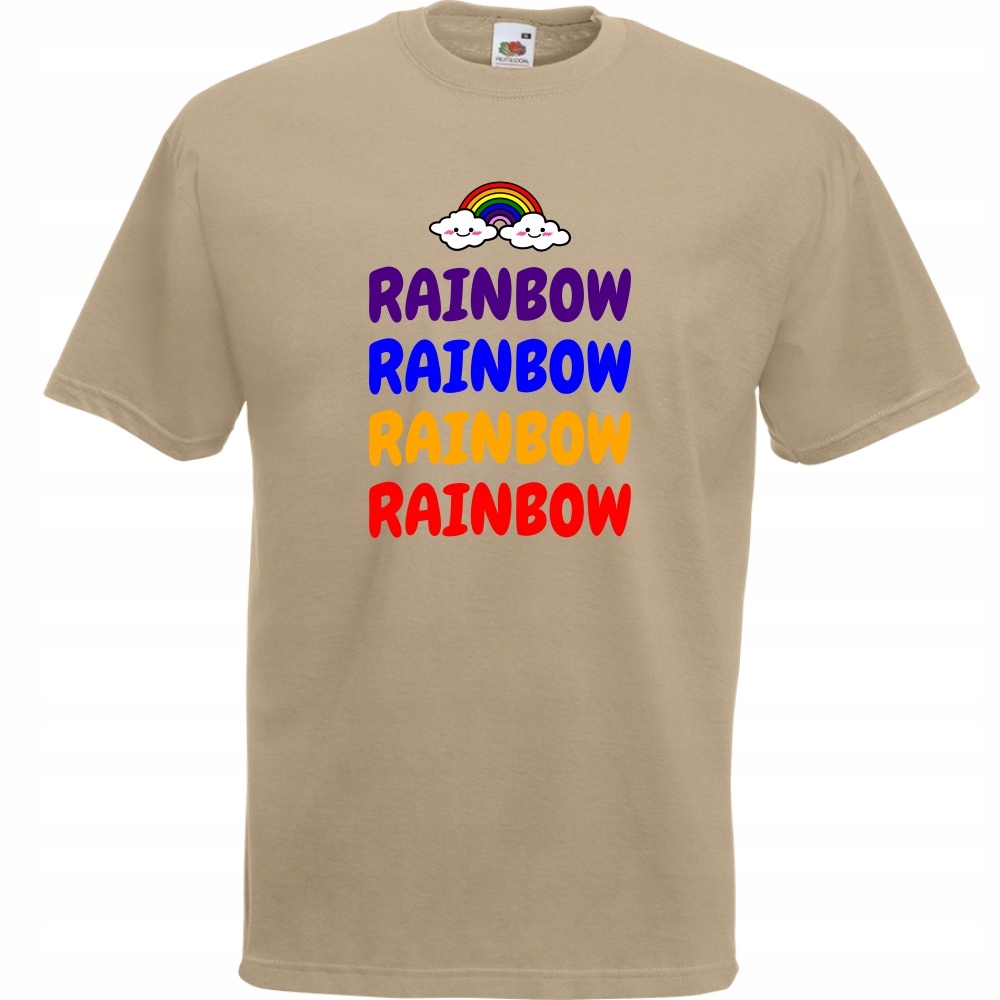 

Koszulka rainbow tęcza chmurki S khaki