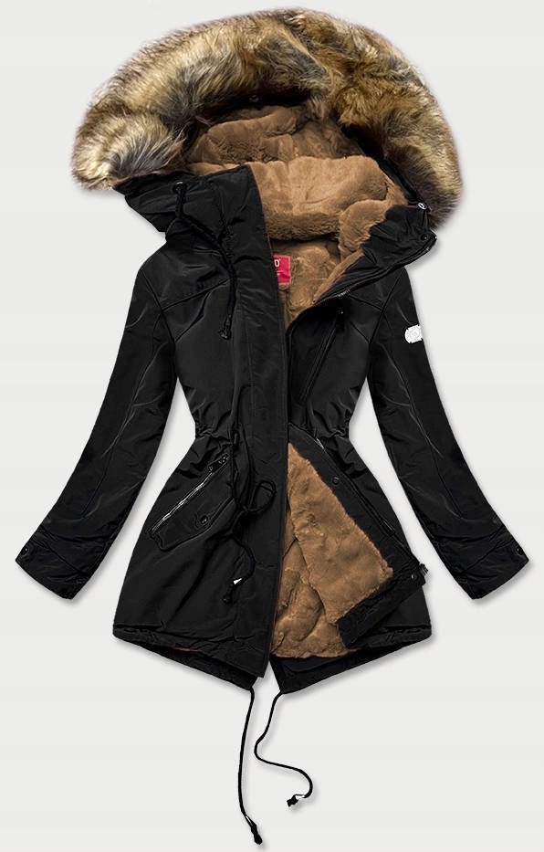 Dámská Zimní Parka M-21207 Černá XL (42)