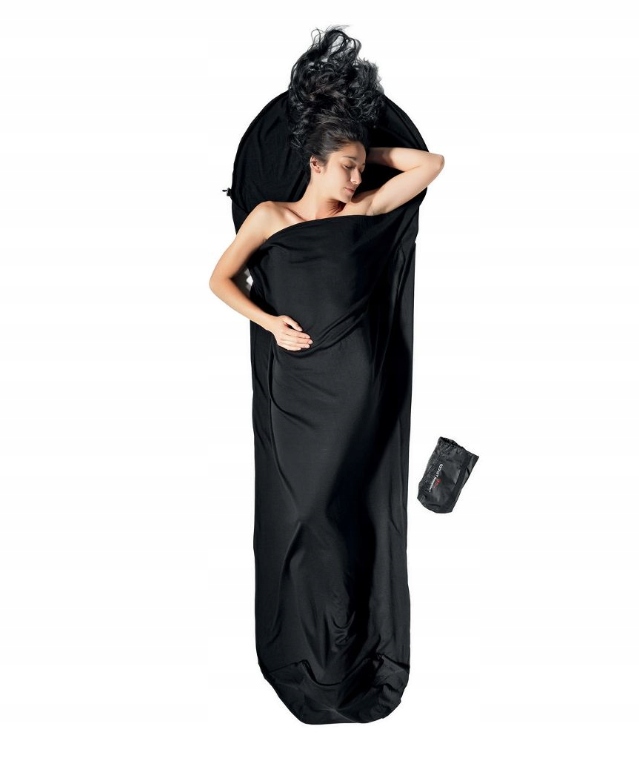 Wkładka do śpiwora Cocoon MummyLiner Merino Wool – wełna merino black