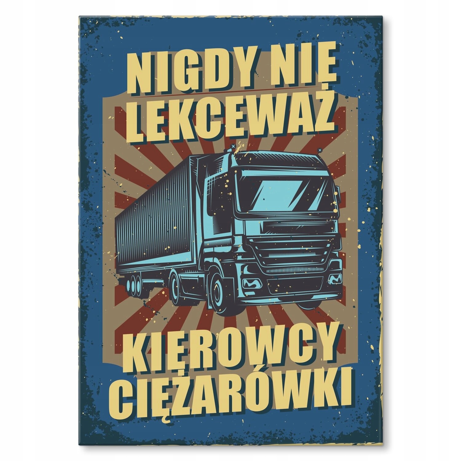 Kovový plakát nepodceňujte řidiče Šidítko Plech 42 x 59,4 cm Dárek