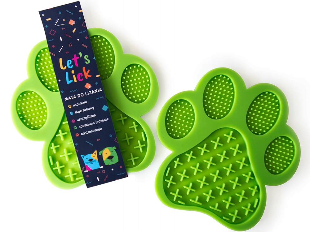 

Mata do lizania Let's Lick Paw Zielona