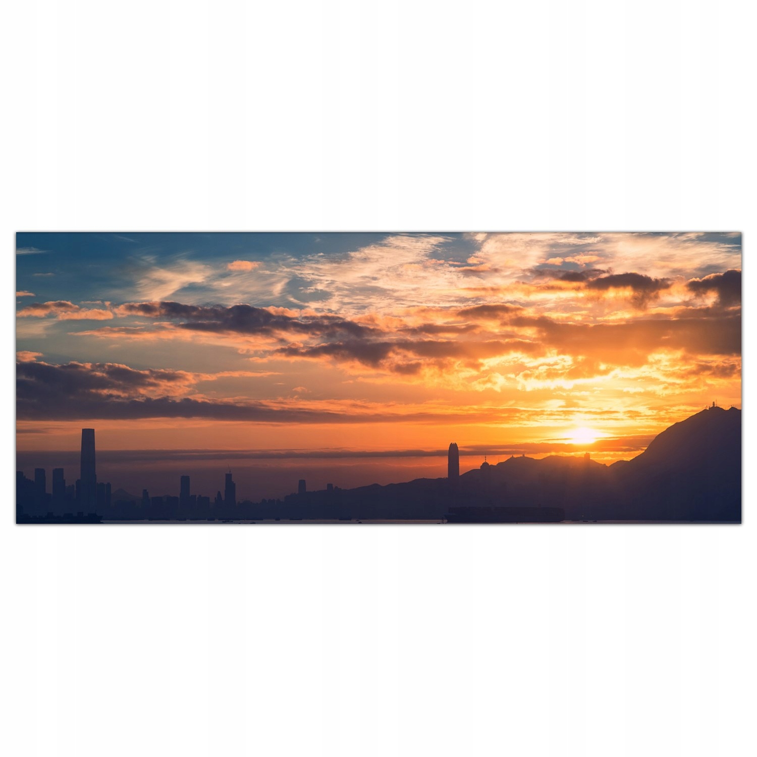 

Obraz na szkle Foto Hong Kong Wschód Słońca 125x50