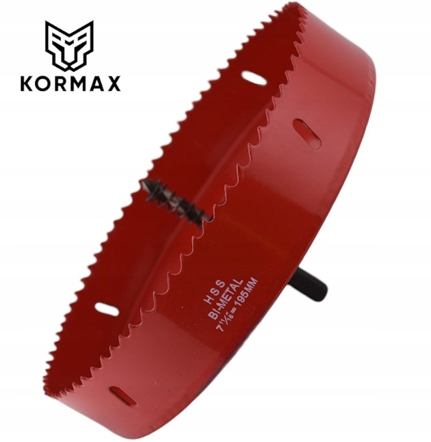 Otwornica 195mm Otwornica bimetalowa do metalu drewna M42 Hss Pvc Gk Stali