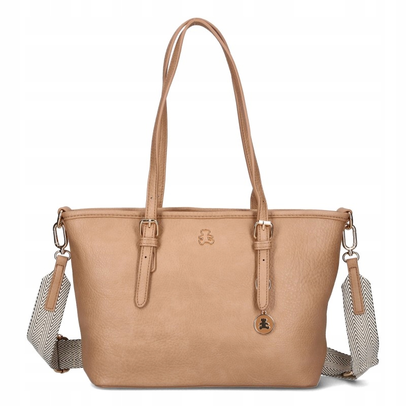 Lulucastagnette Klasická Dámská Oboustranná Kabelka Shopper Přes Rameno Béžová