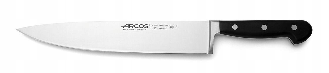 Univerzálny kuchársky nôž na sekanie a krájanie Ópera, dĺžka čepele 260 mm celková dĺžka 390 mm