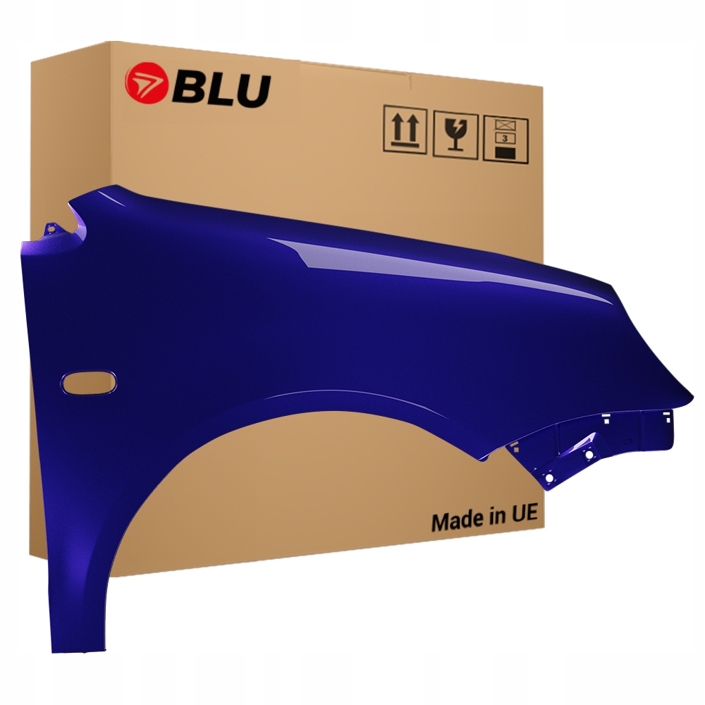 Blu Blatník Vw Polo 9N IV 4 LB5N pravý modrý 01-05 přední pozink