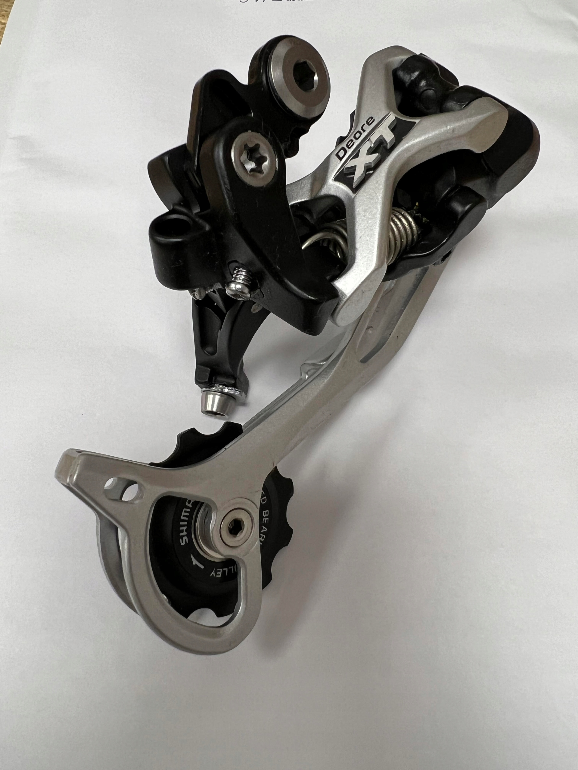 PRZERZUTKA TYLNA SHIMANO DEORE XT RD-M772 SGS 9 RZĘDOWA SGS długi wózek