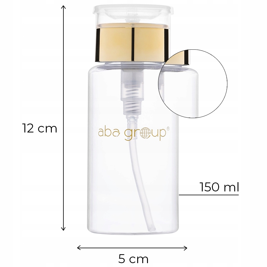 Dozownik do Płynu z Pompką Cleaner Złoty Bezbarwny Aba Group 150ml EAN (GTIN) 5903784034689