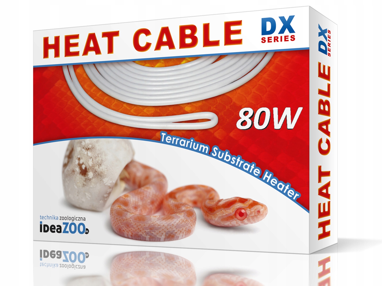 Levně Flexibilní topný kabel pro Terárium pro plazy 80W 8M