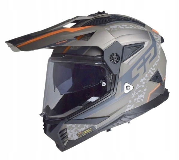 LS2 MX702 Pioneer II Devor Matt Sand enduro crossová terénna prilba S