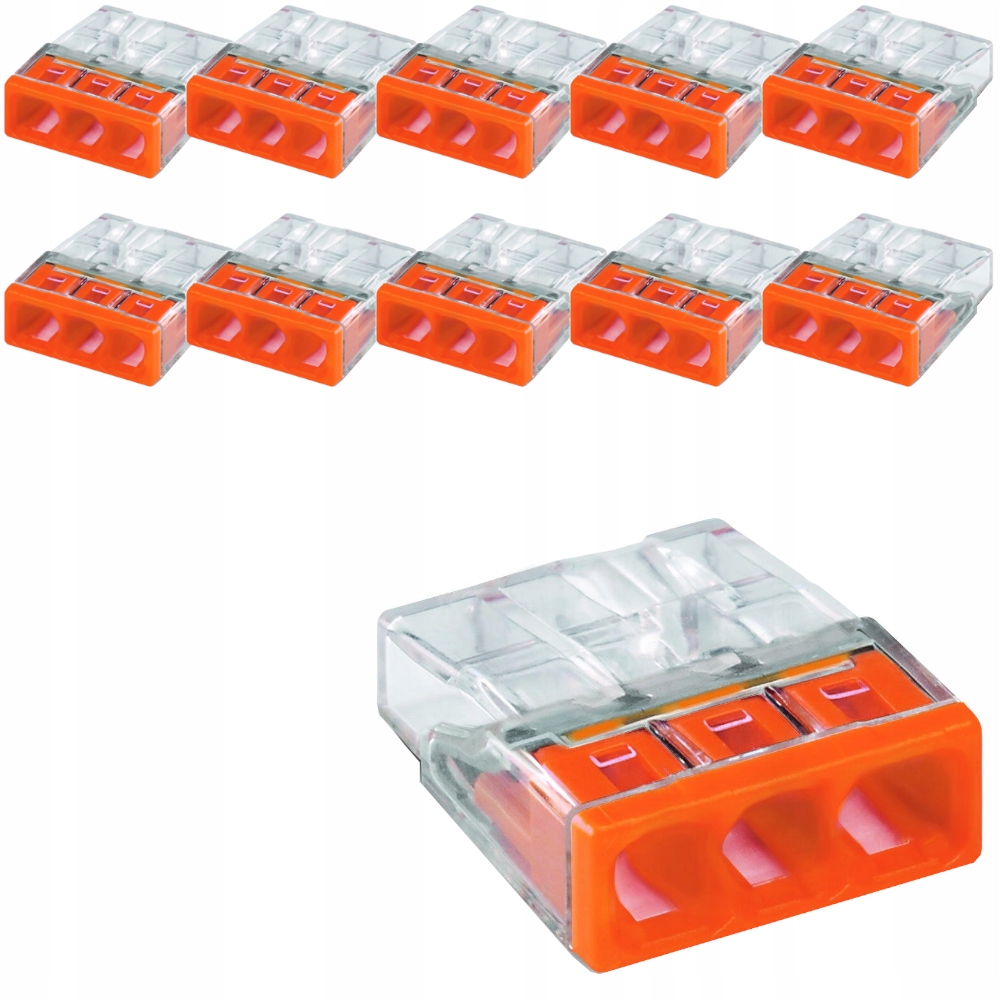 

Zestaw Wago 2273-203 Szybko Złączka Kablowa 10X