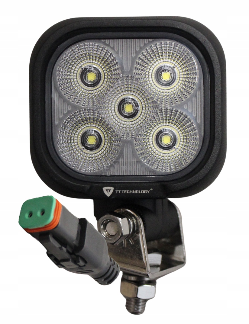 Pracovní Lampa Osram 5LED 50W Rozptýlená, Čtvercová S Konektorem Deutsch Dt