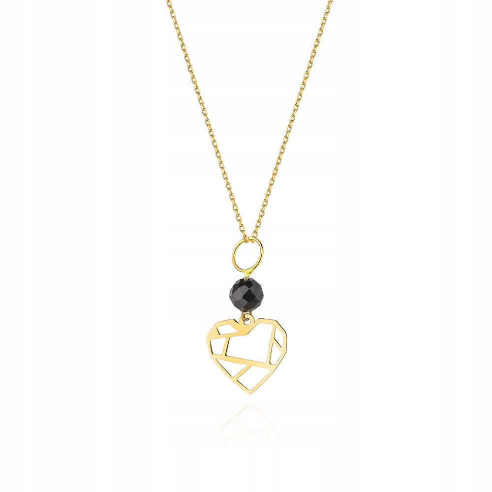 Zlatý náhrdelník pr. 585 Řetízek Celebrita Srdce