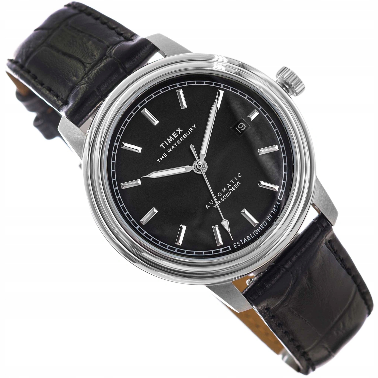 Pánské Hodinky Timex TW2Y23000 Waterbury Metropolian Automatic Černé