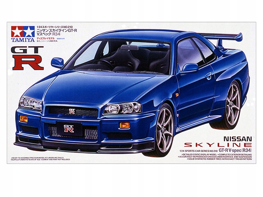 Nissan Skyline R34 Gt-r V-spec 1:24 Tamiya 24210