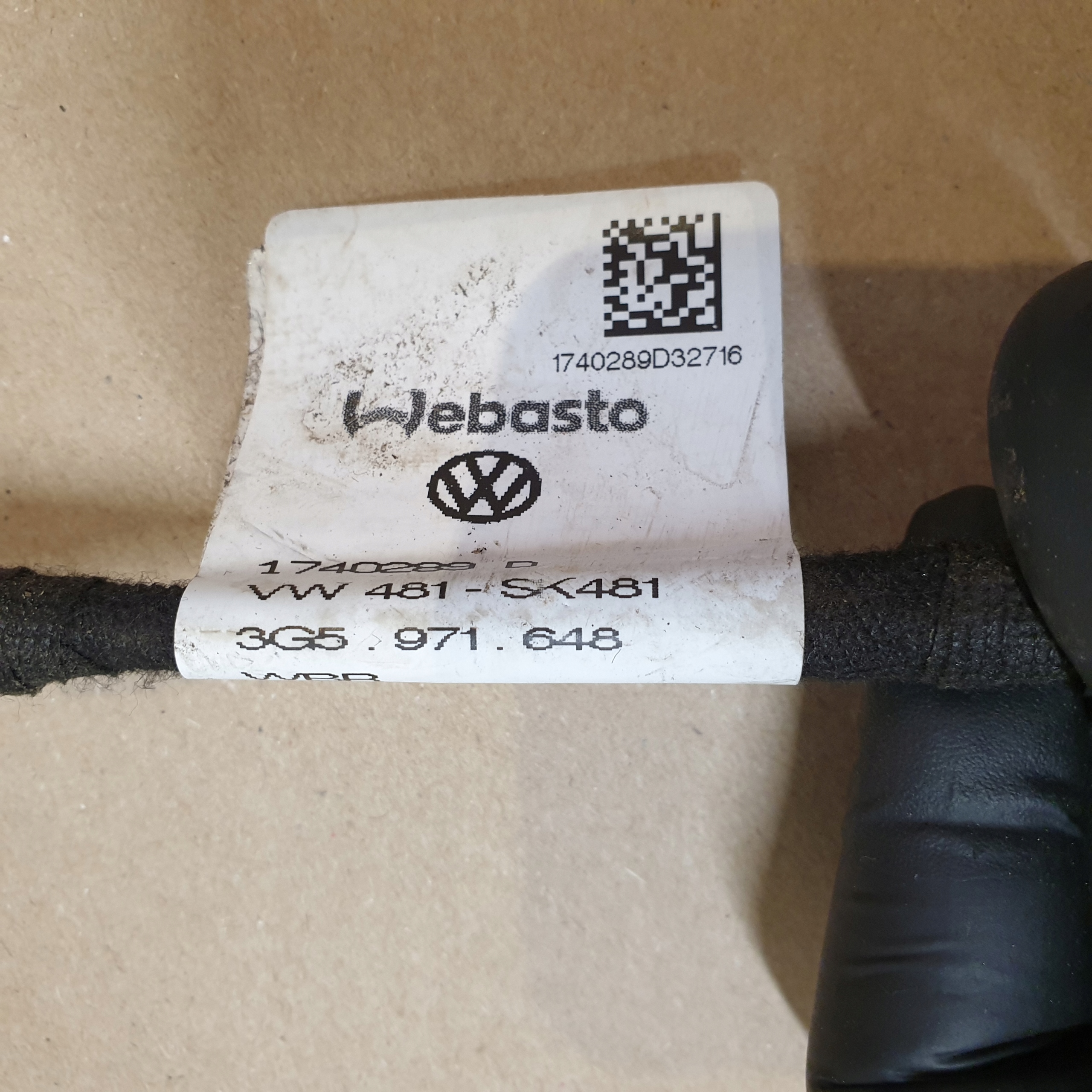 Câblage Toit ouvrant PANORAMY VW PASSAT B8 3G Berline OE