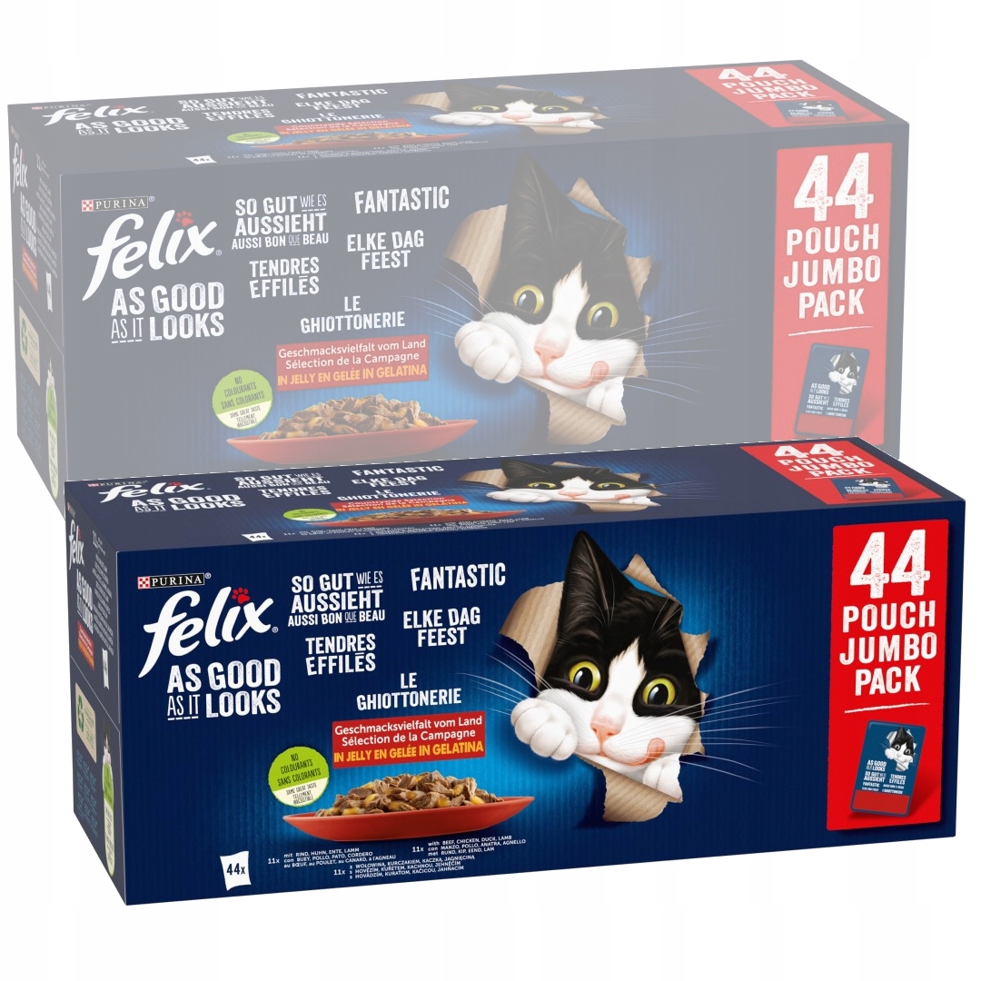 Levně Felix Fantastické Mokré Krmivo Pro Kočky Venkovské chutě v želé 88x85 g