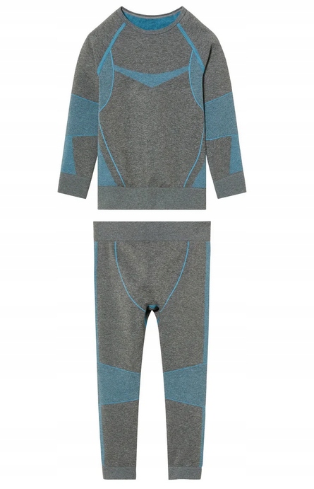 Bezszwowa Bielizna termoaktywna dziecięca Lupilu 98/104 szary termiczna