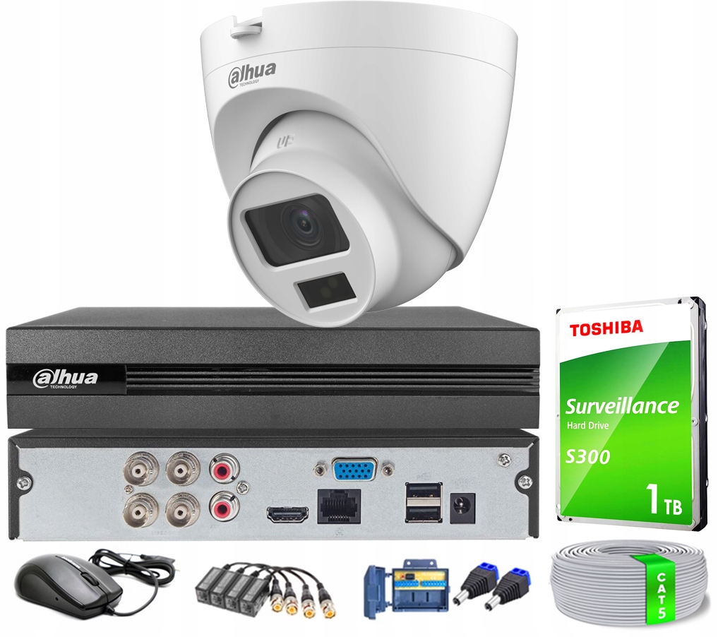 Súprava na monitorovanie Dahua Kamera HAC-HDW1200CLQ Smart Dual Light 2Mpx