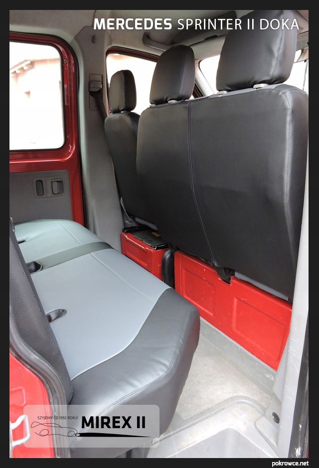 Pokrowce ze skóry i alkantary VW Crafter I Typ pokrowiec