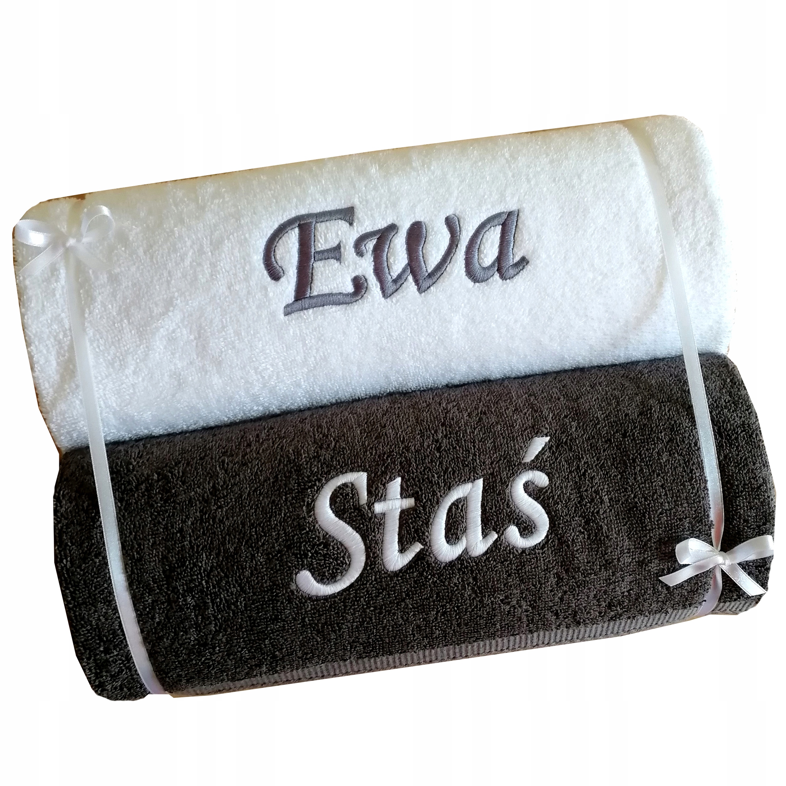 2x Ręcznik z IMIĘ haftem PREZENT dla pary ŚWIĘTA Informacje dodatkowe Wykonanie haftu w cenie