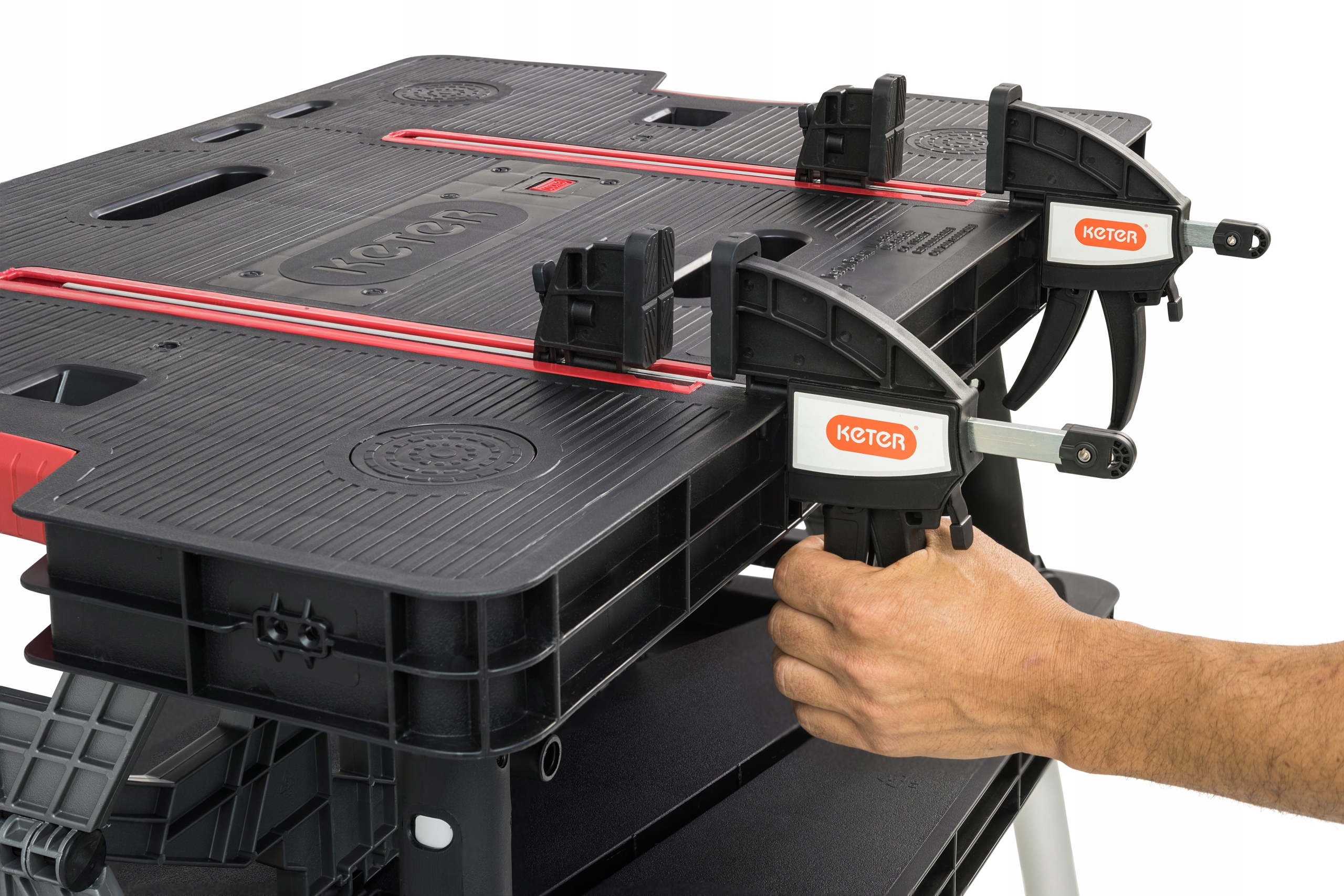 Stół roboczy WARSZTATOWY SKŁADANY KETER WORK TABLE Głębokość produktu 55 cm