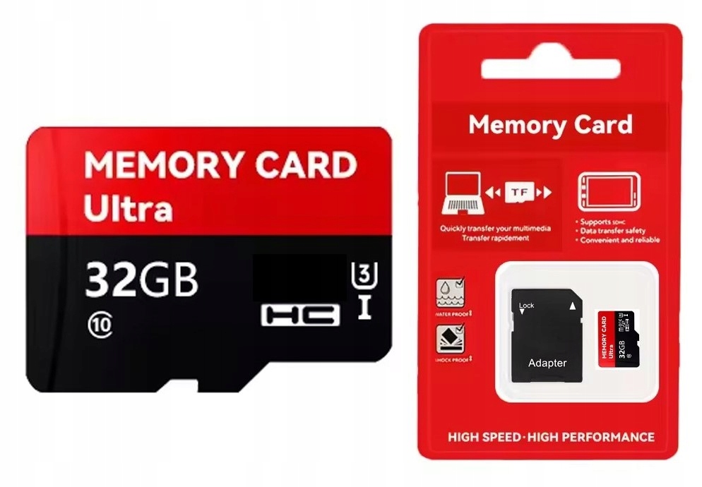 KARTA PAMIĘCI MICRO SD SDHC MICROSD ULTRA UHS-III U3 V10 32GB   ADAPTER