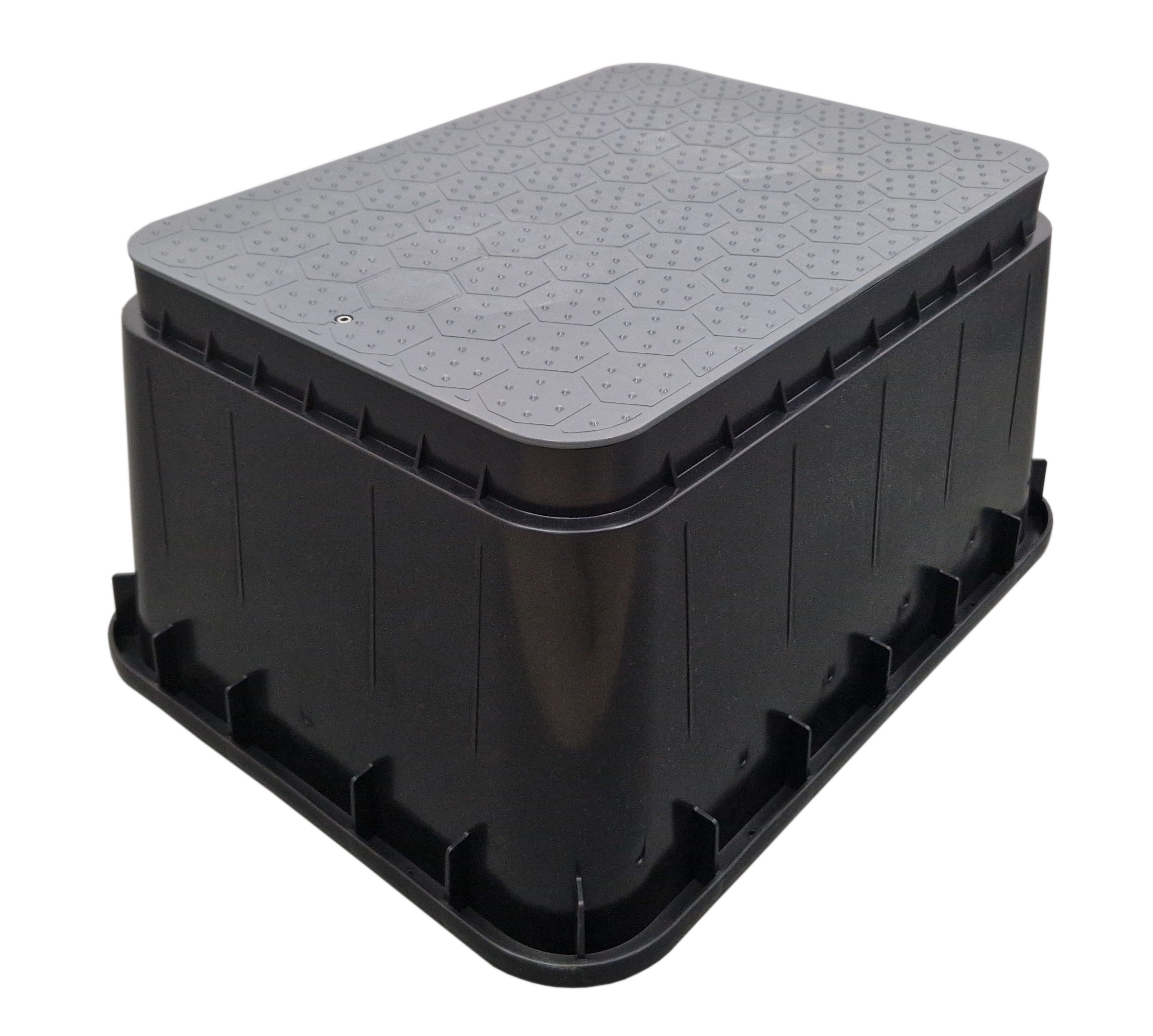 Studzienka Skrzynka Jumbo Zaworowa do Elektrozaworów Pokrywa Szara