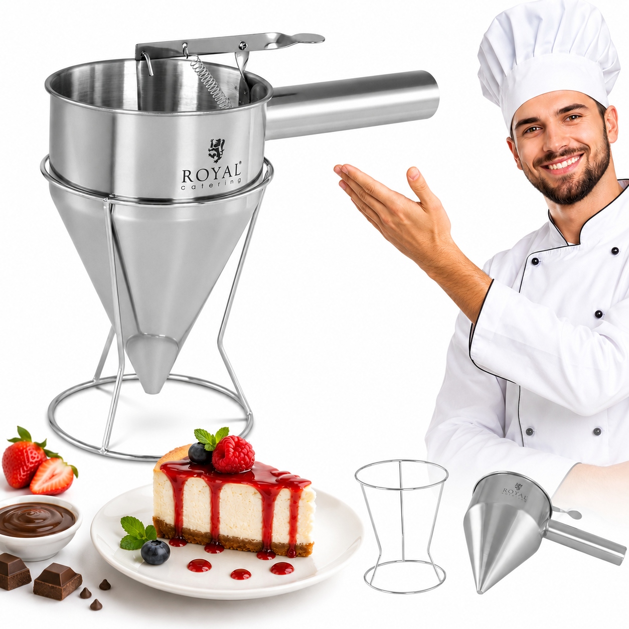 Dávkovač Pistole Na Krémové Omáčky 1,2 L Tryska 8 MM Royal Catering