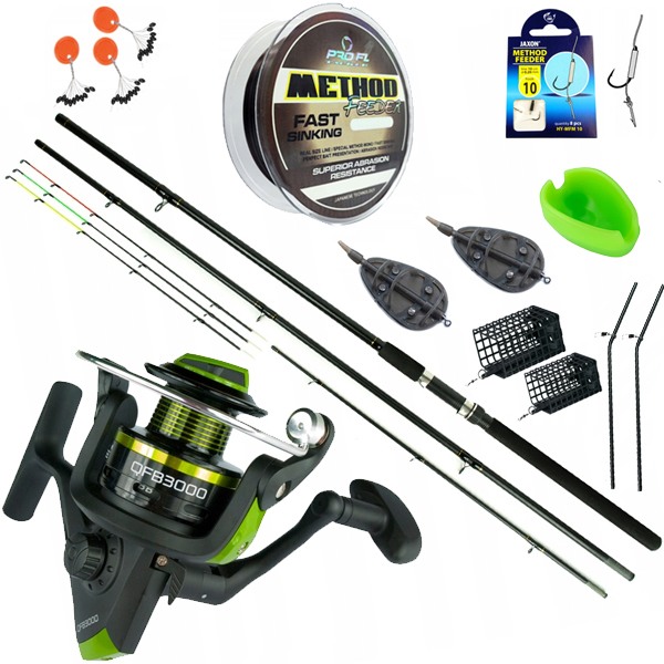 Feederová sada Method Feeder prut Pro Fl naviják košíky vlasec ZF4