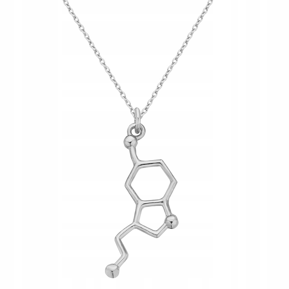 

Srebrny łańcuszek z serotoniną hormon szczęścia
