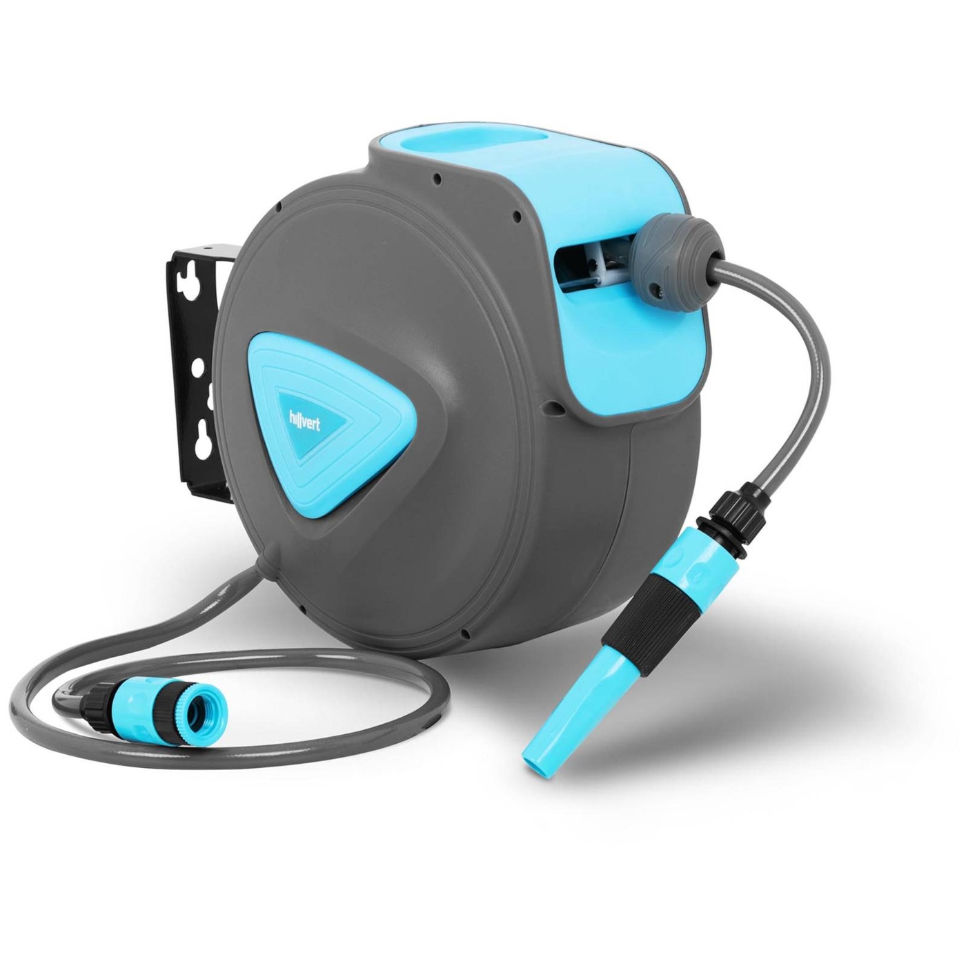 Wąż Ogrodowy Bęben Zwijacz 10+1 m Montaż Do Ściany Hillvert