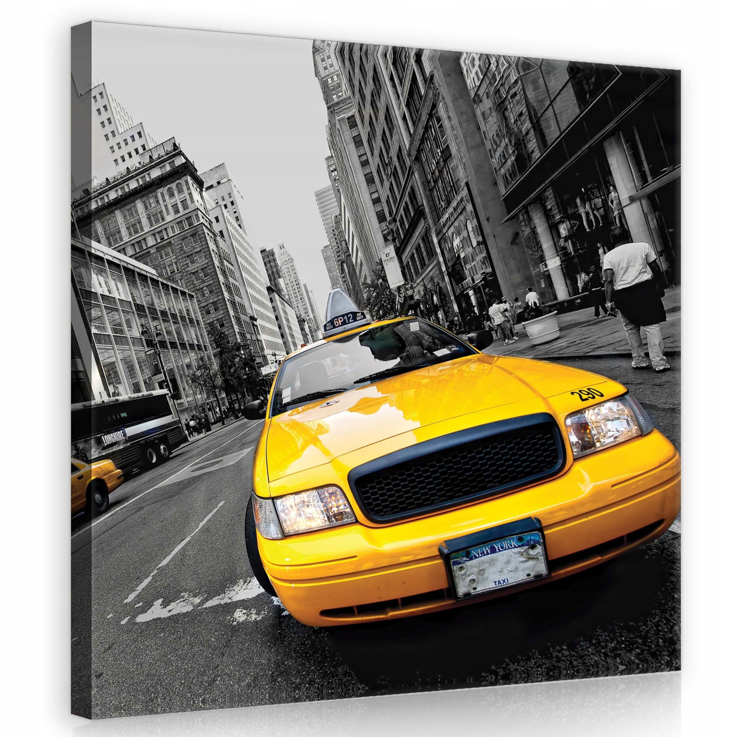 Obraz 80x80 New York Žlutá taxi v městském minimalismu pro dům