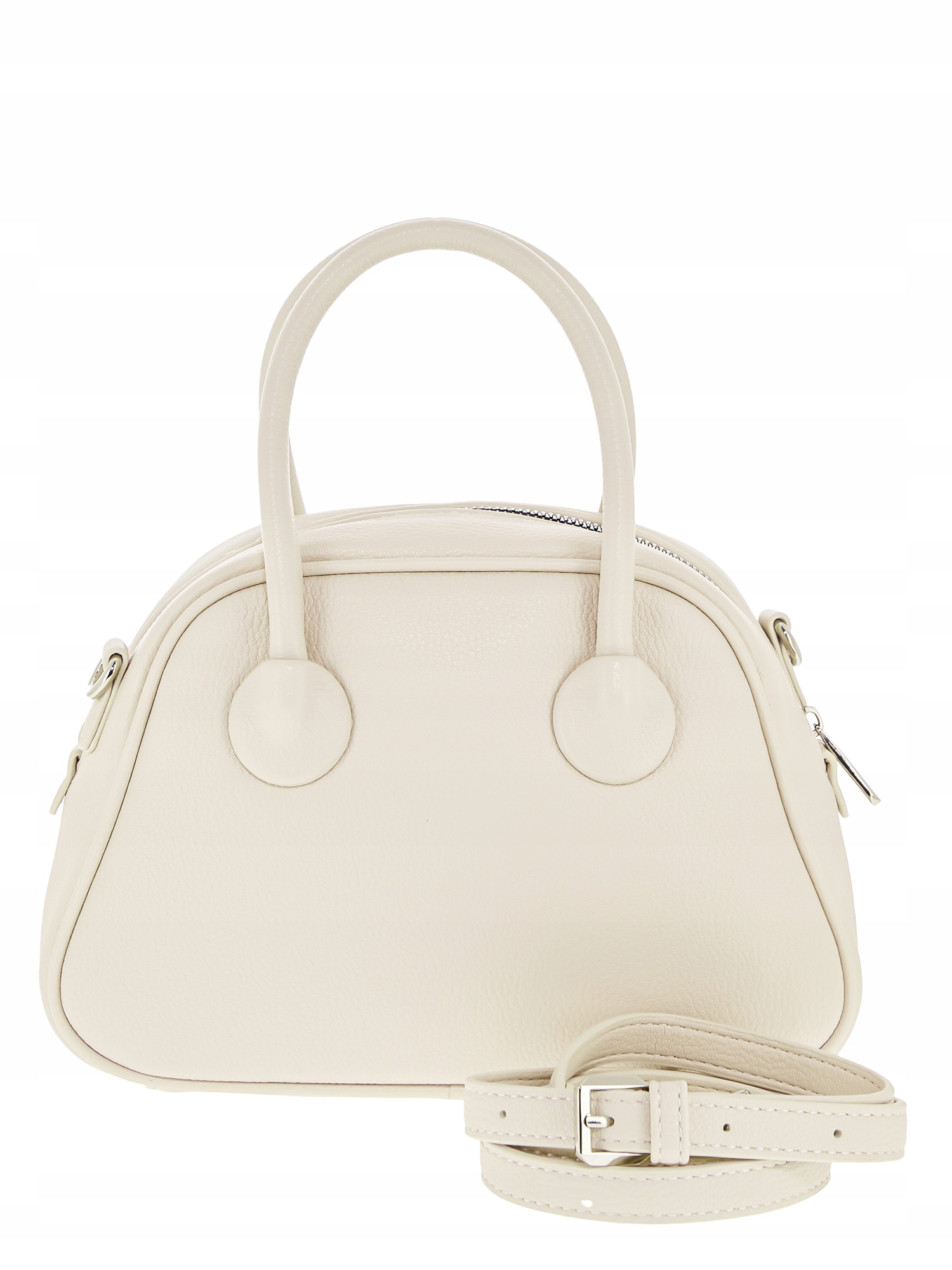 Torebka damska David Jones kuferek mini Kolor beżowy