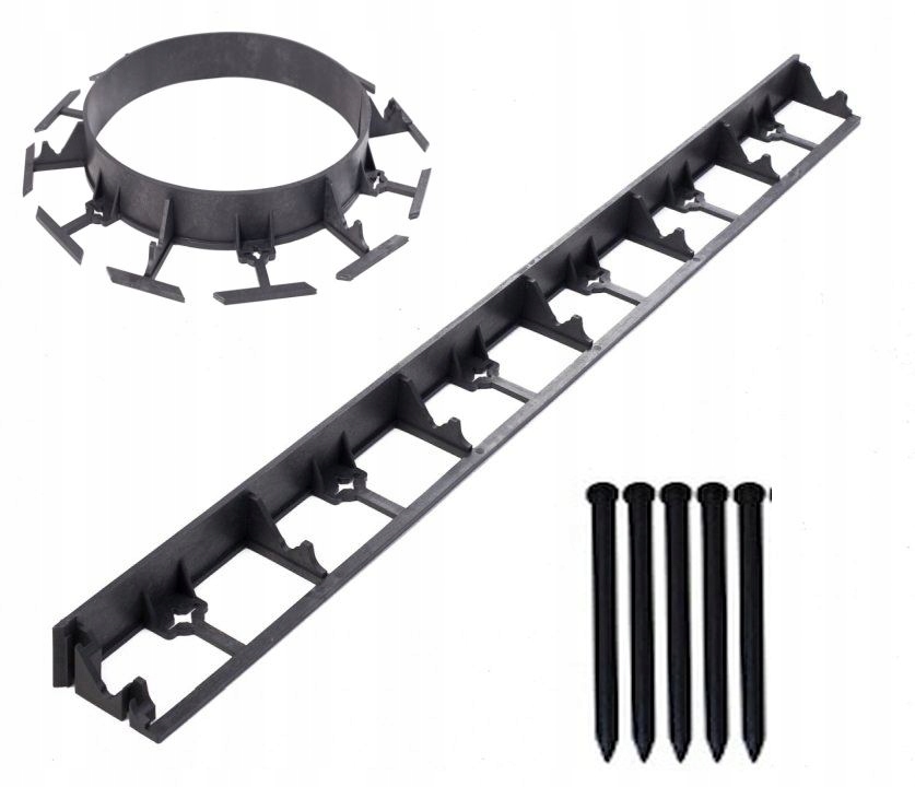 

Obrzeże plastikowe trawnikowe Eko 45mm + 5 kotw